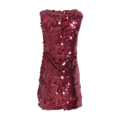 Maroon Mini Dress