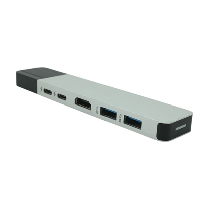 Silver Net Hub for USB-C MacBook Pro