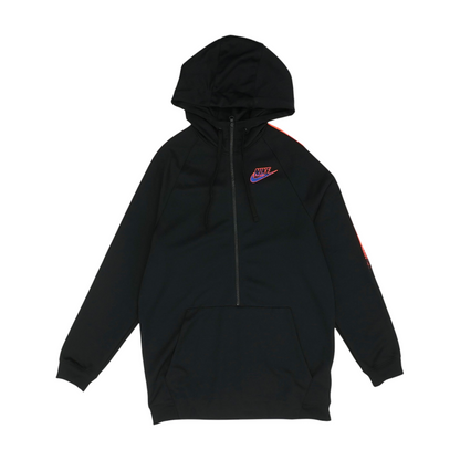 Black Solid Hoodie Pullover