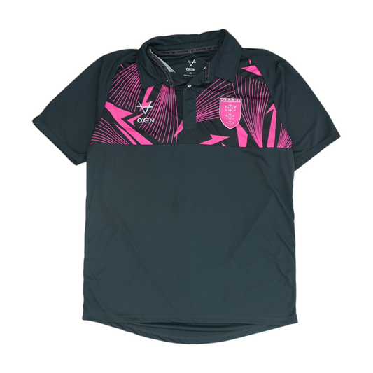 Gray Solid Short Sleeve Polo