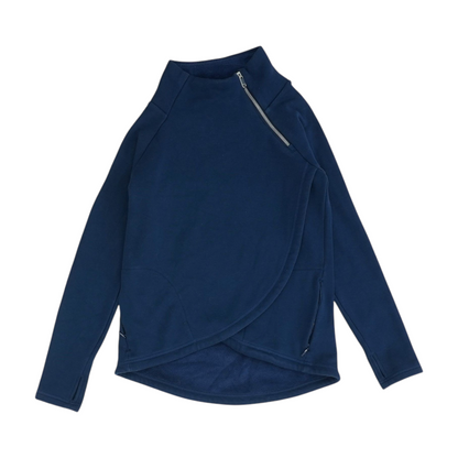 Navy Solid Sweatshirt Pullover