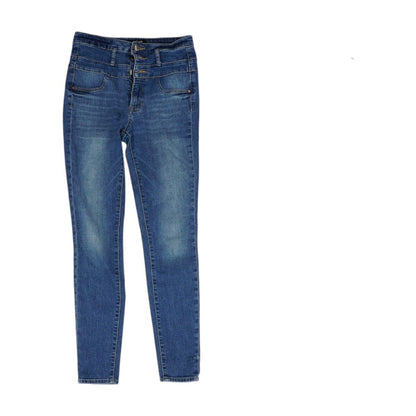 Blue Solid Jeans