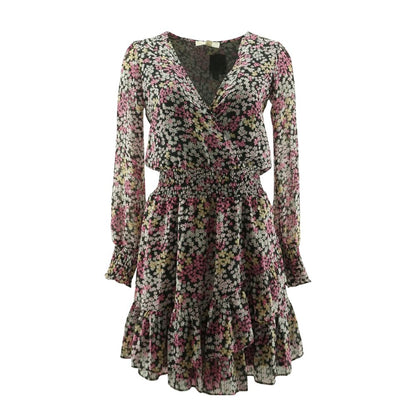 Black Floral Mini Dress