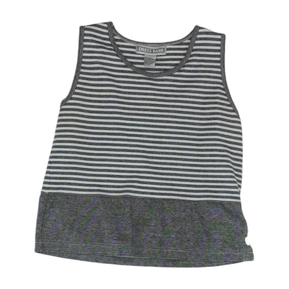 Vintage Gray 1990's-2000's Knit Sleeveless Blouse