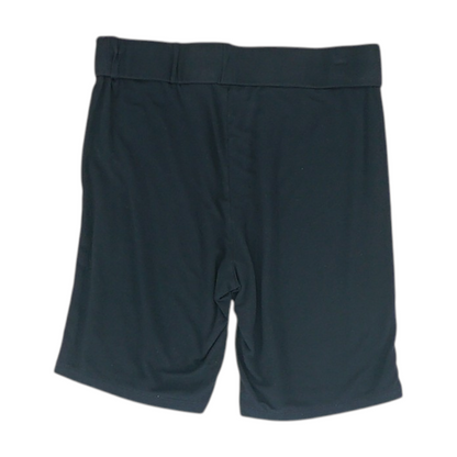 Black Solid Active Shorts