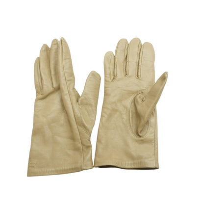 Beige Driving Gloves