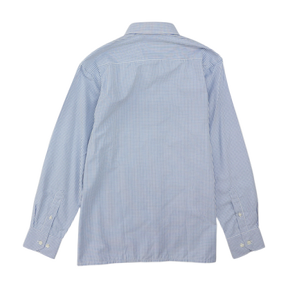 Blue Check Long Sleeve Button Down
