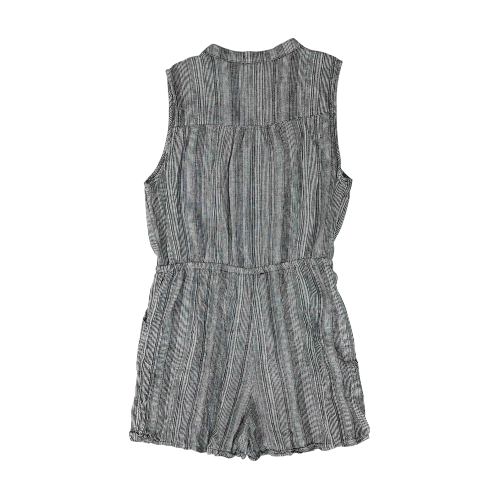 Black Striped Romper