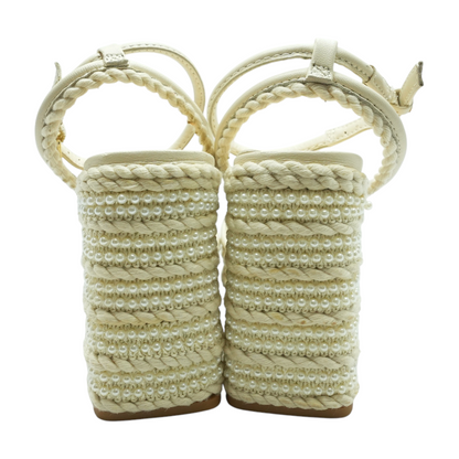 Ivory Block Heels