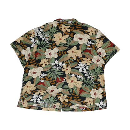 Multi Plus Size Floral Button Down