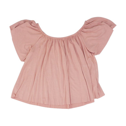 Pink Solid Knit Top