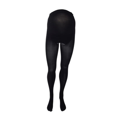 Black Maternity Solid Hosiery