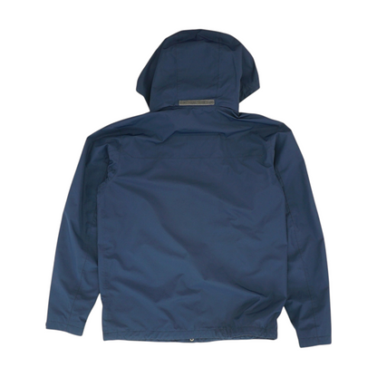 Navy Solid Rain Jacket