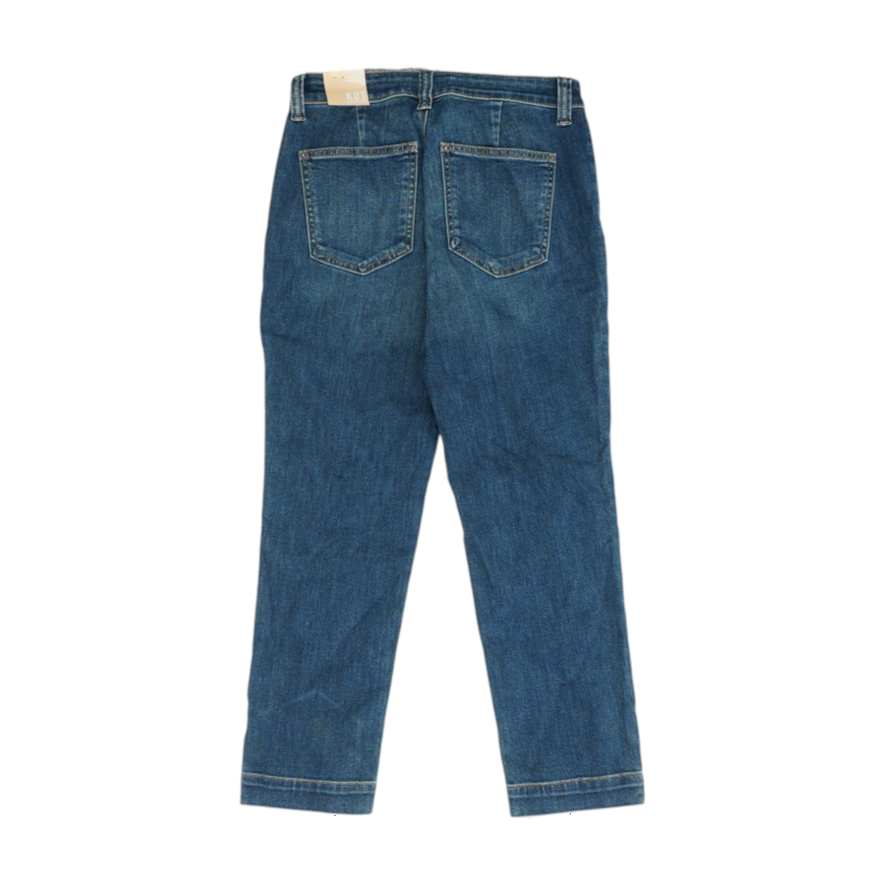 Blue Petite Straight Jeans