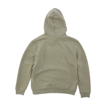Gray Solid Hoodie Pullover