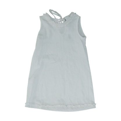 White Solid Dress