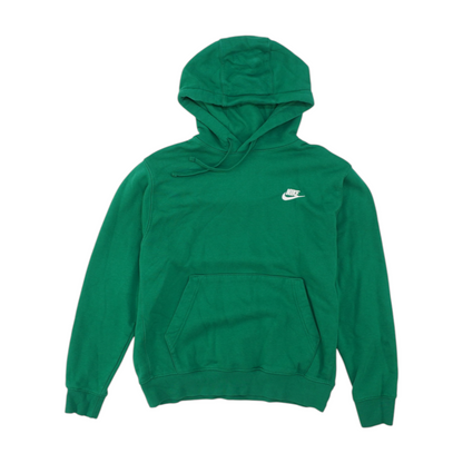 Green Solid Hoodie Pullover