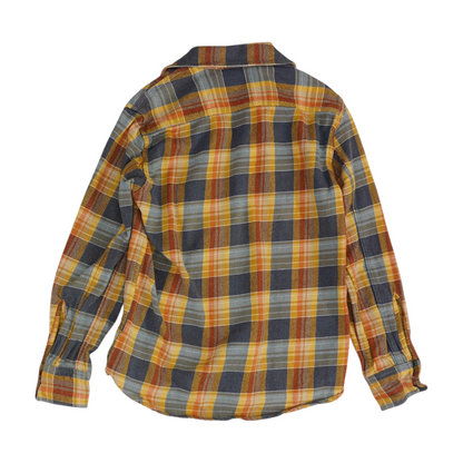 Yellow Plaid Flannel Button Down