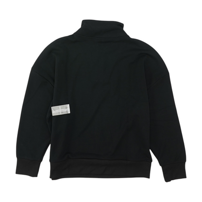Black Solid 1/4 Zip Pullover
