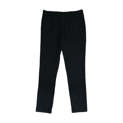 Black Solid Dress Pants