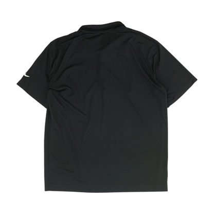 Black Solid Short Sleeve Polo