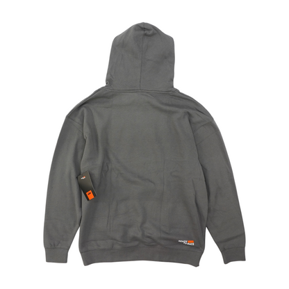 Gray Solid Hoodie Pullover