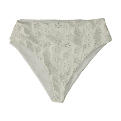 White Floral Swim Bottom