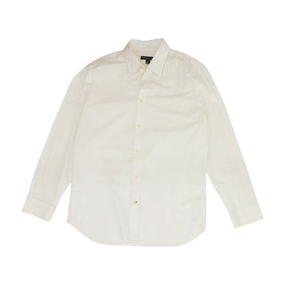 Ivory Solid Long Sleeve Button Down