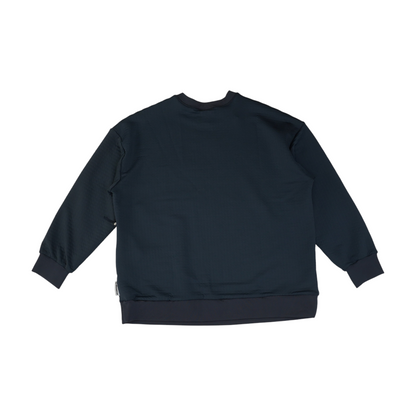 Navy Solid Sweatshirt Pullover
