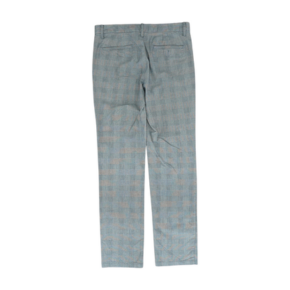 Gray Check Slim Pants