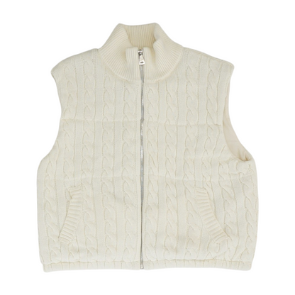 Ivory Solid Vest