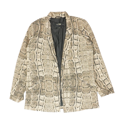 Brown Animal Print Blazer