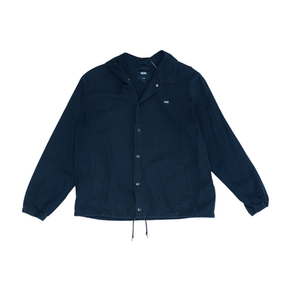 Black Solid Denim Jacket