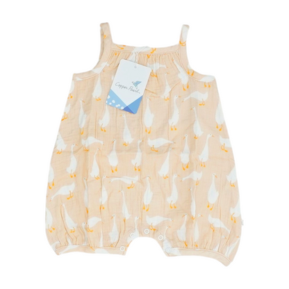Pink Print Sleeveless One-Piece