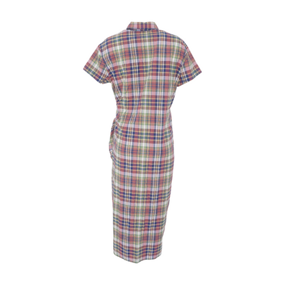Multi Plaid Maxi Dress