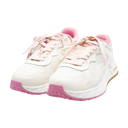 White - Pink Kick Off Mesh Sneakers