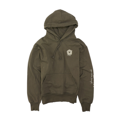 Olive Solid Hoodie Pullover