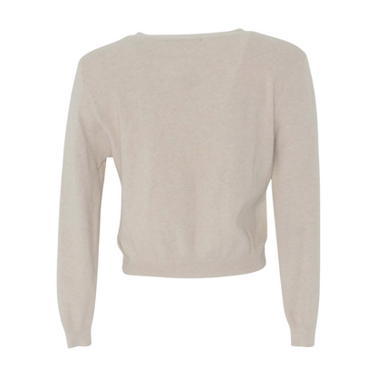 Beige Cardigan Sweater