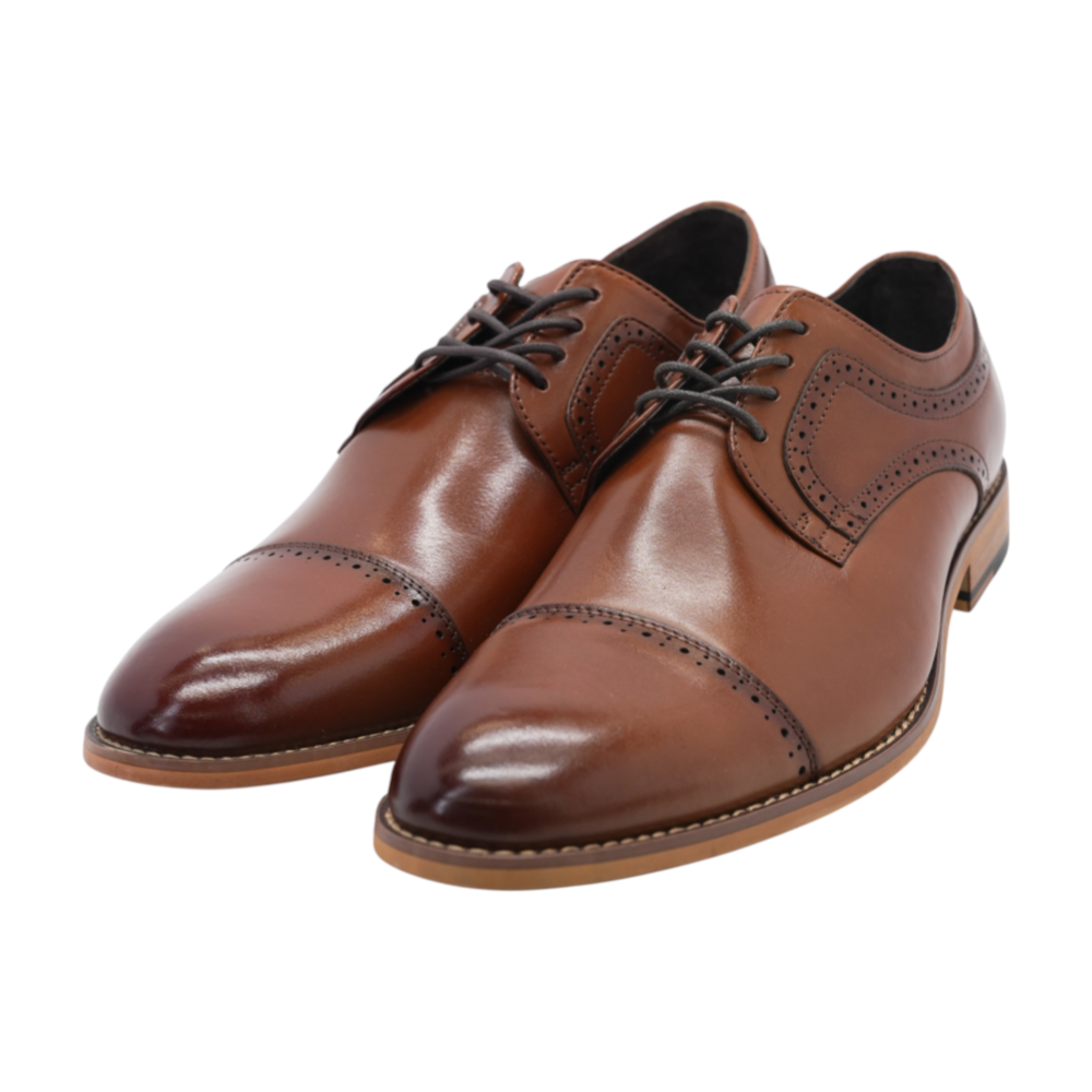 Brown Lace-Up Dress Shoes