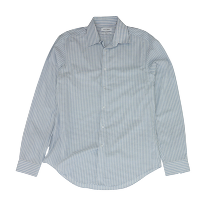 Blue Plaid Long Sleeve Button Down