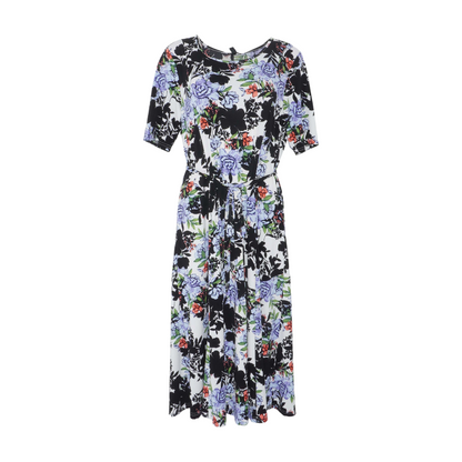 Multi Floral Midi Dress