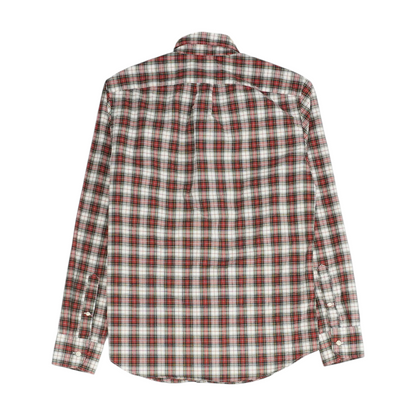 Red Plaid Long Sleeve Button Down