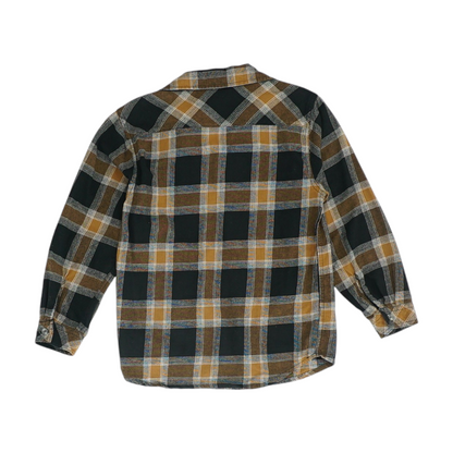 Brown Check Flannel Button Down