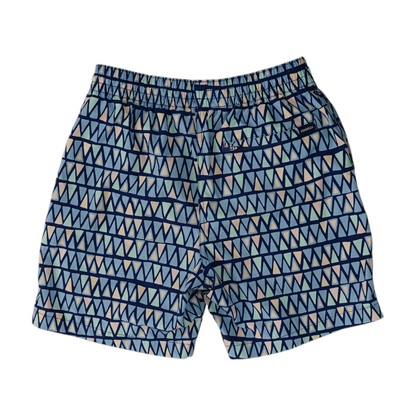 Blue Geometric Swim Bottom