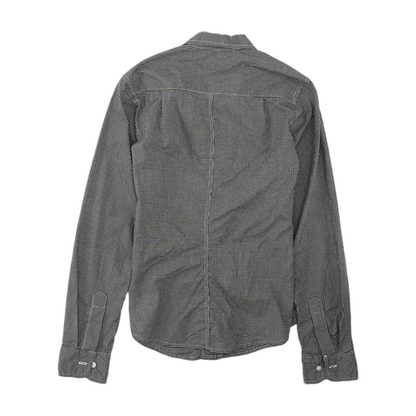 Black Check Button Down