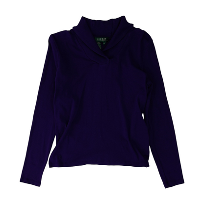 Purple Petite Pullover Sweater