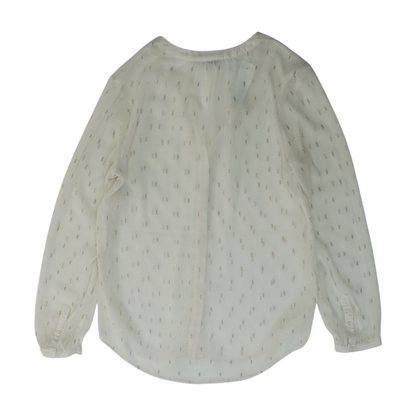 Ivory Geometric Button Down