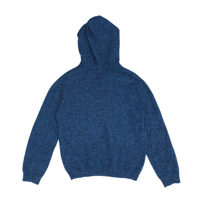 Blue Solid Pullover Sweater