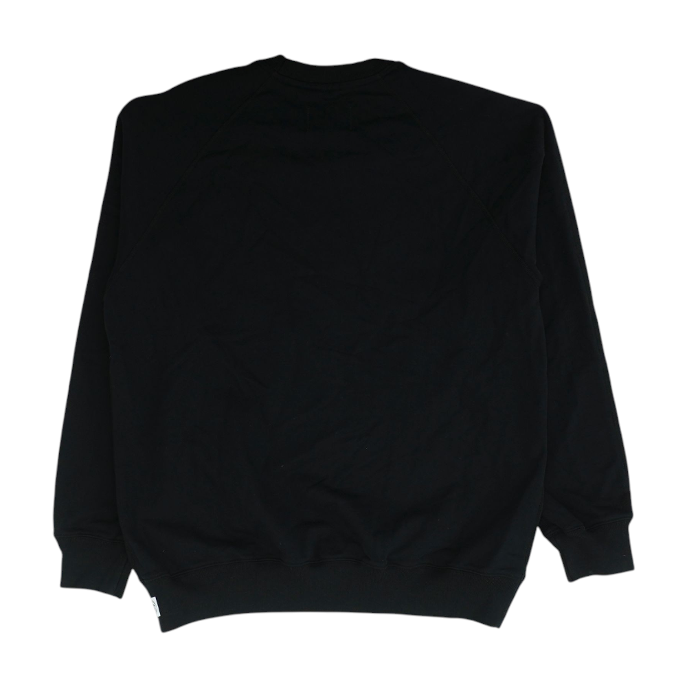 Black Solid Sweatshirt Pullover