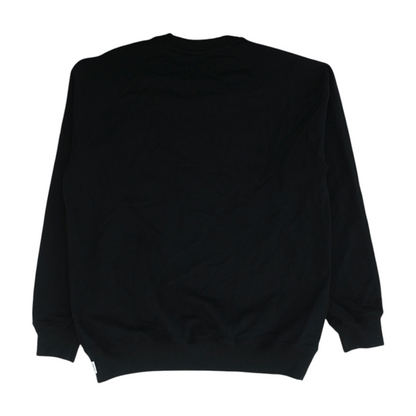 Black Solid Sweatshirt Pullover